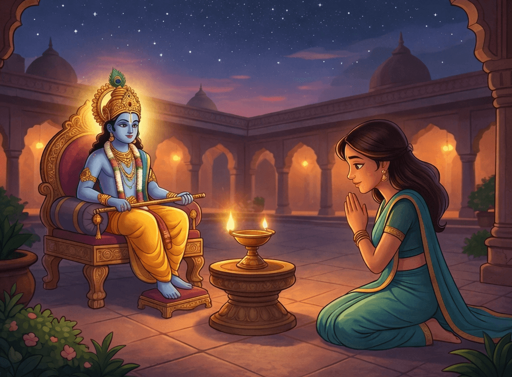 संध्या में दीपदान — पुरुषोत्तम मास